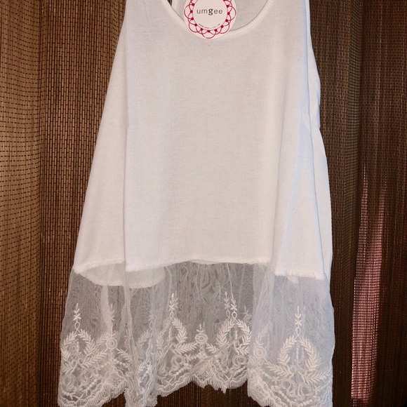 Extender WHITE 21” front and 28” to lace back L - Picture 5 of 6